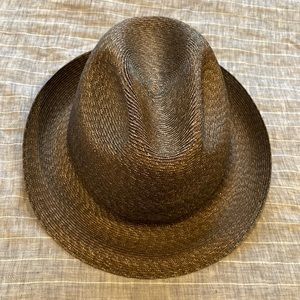 Vintage Leone Capelli genuine Abaca Milan fedora trilby hat